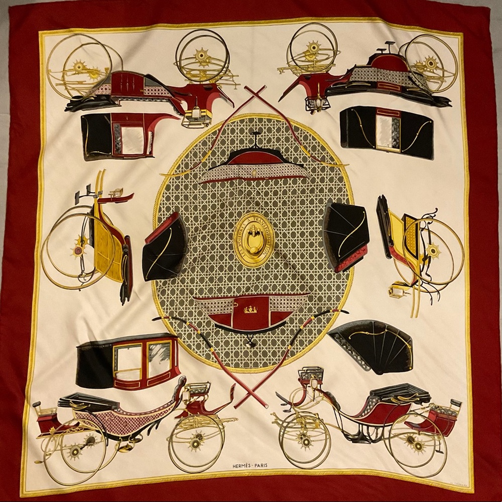 Hermes silk scarf